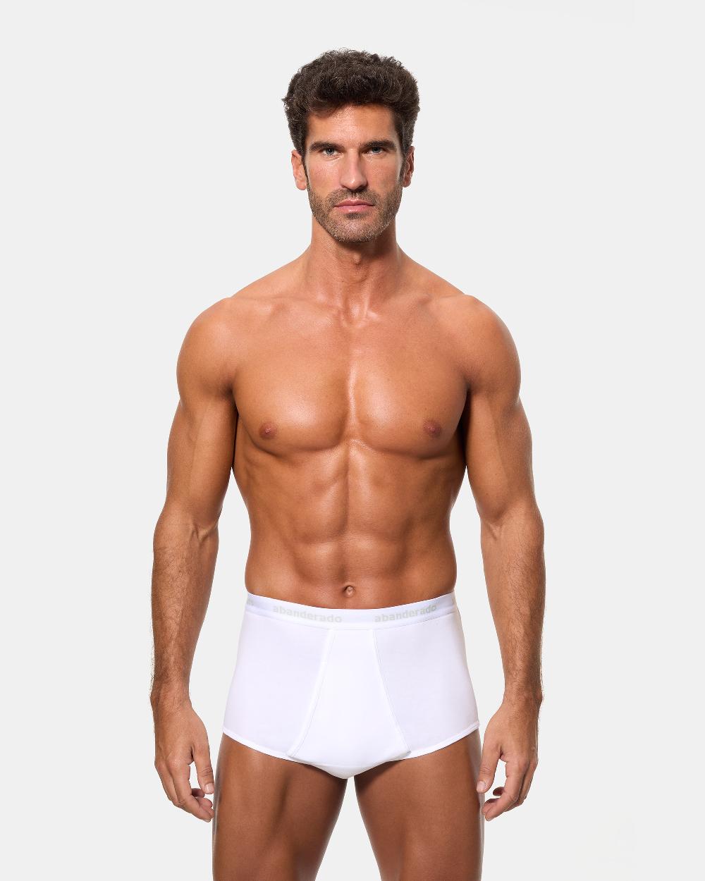 Abanderado Braslip alto con goma vista hombre algodón 100%