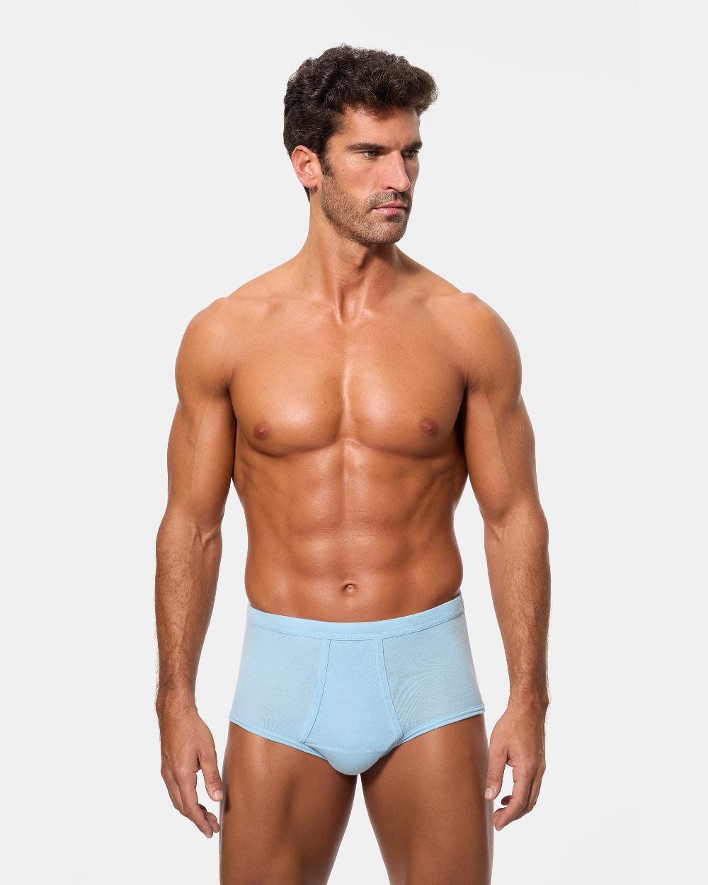 Abanderado Braslip abierto algodón 50% y poliéster 50%