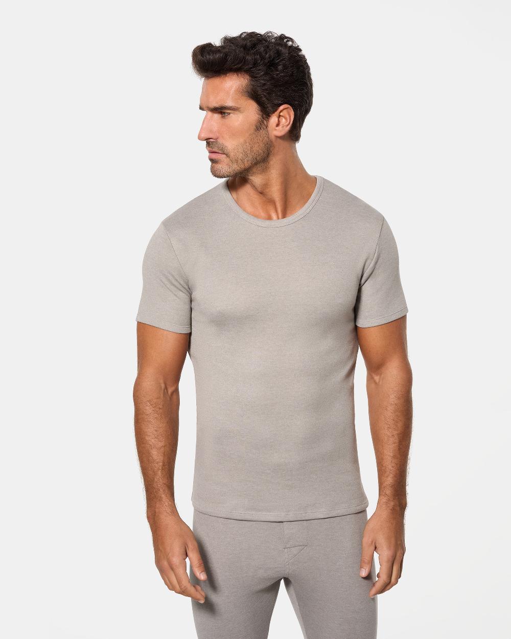 Abanderado Camiseta interior térmica m/c hombre con fibra de invierno