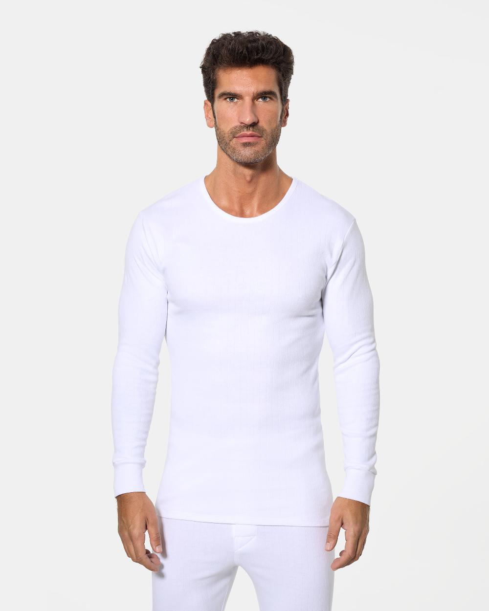 Abanderado Camiseta interior térmica m/l hombre algodón invierno 100% Interlock desagujado