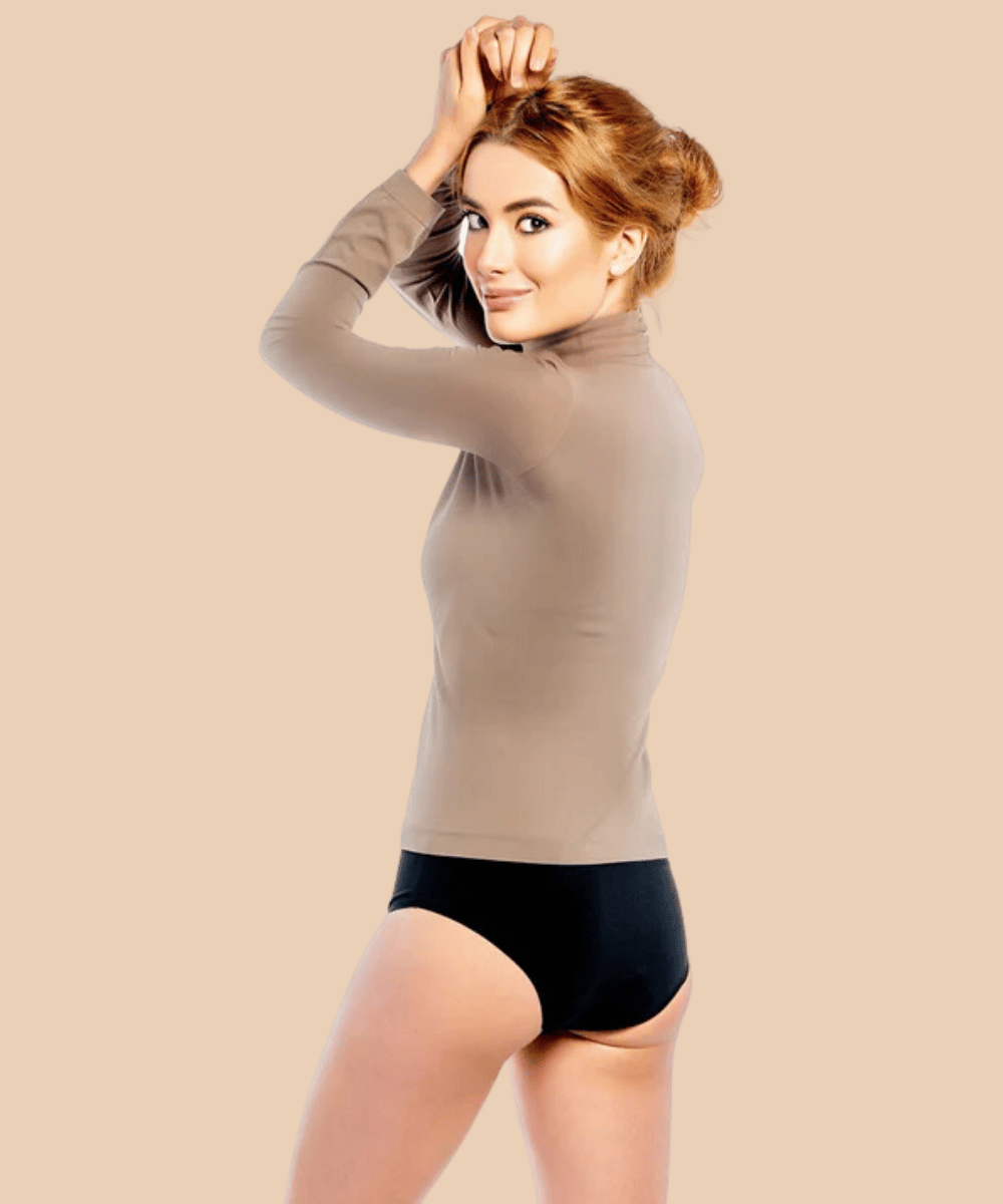 Anaissa Camiseta de cuello alto con fibra Emana 3D Vera Ofertas de temporada