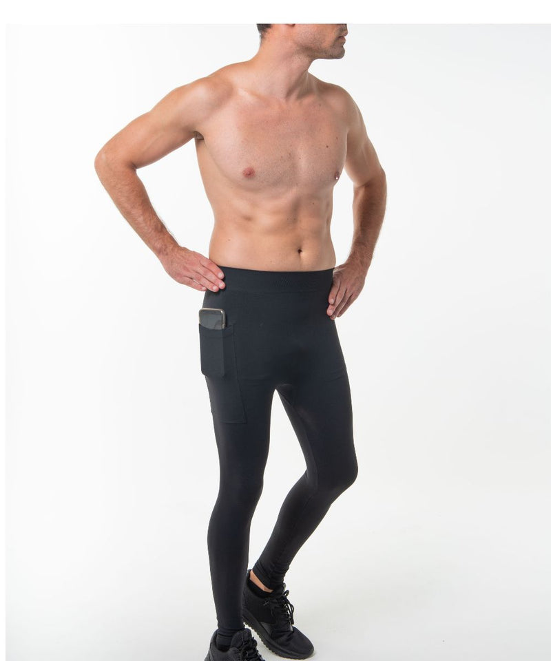 Anaissa Legging deportivo de hombre con bolsillo y fibra Emana Ulises
