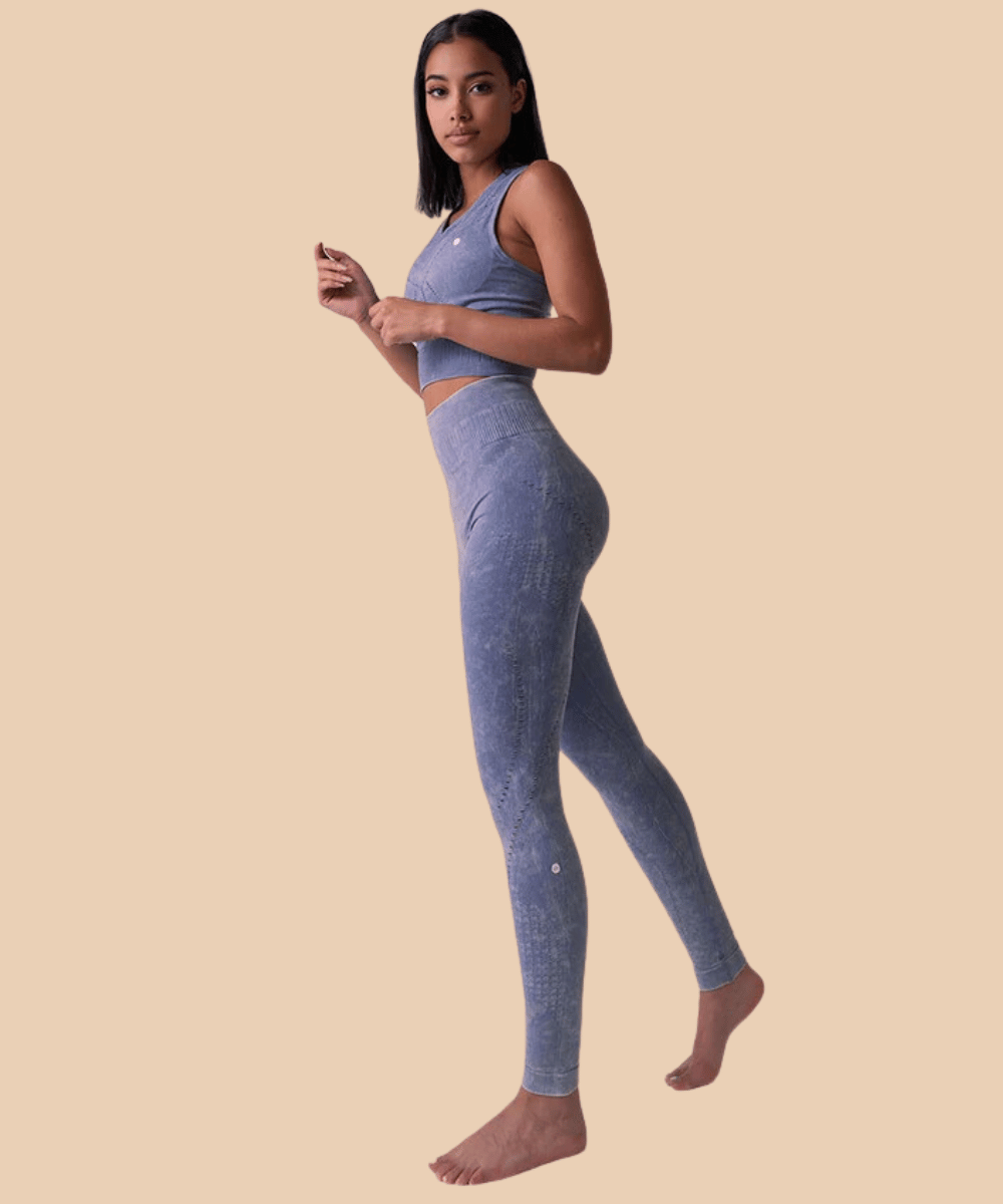 Anaissa Set: Legging y Top deportivo con fibra Emana 3D Stone Tienda