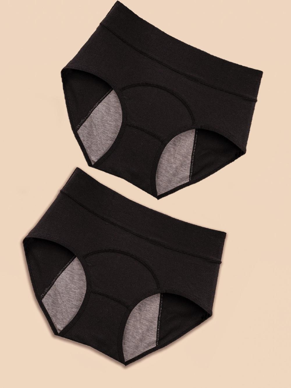 Anaissa Pack 2 bragas menstruales de algodón para incontinencias leves a prueba de fugas Indy Ofertas especiales