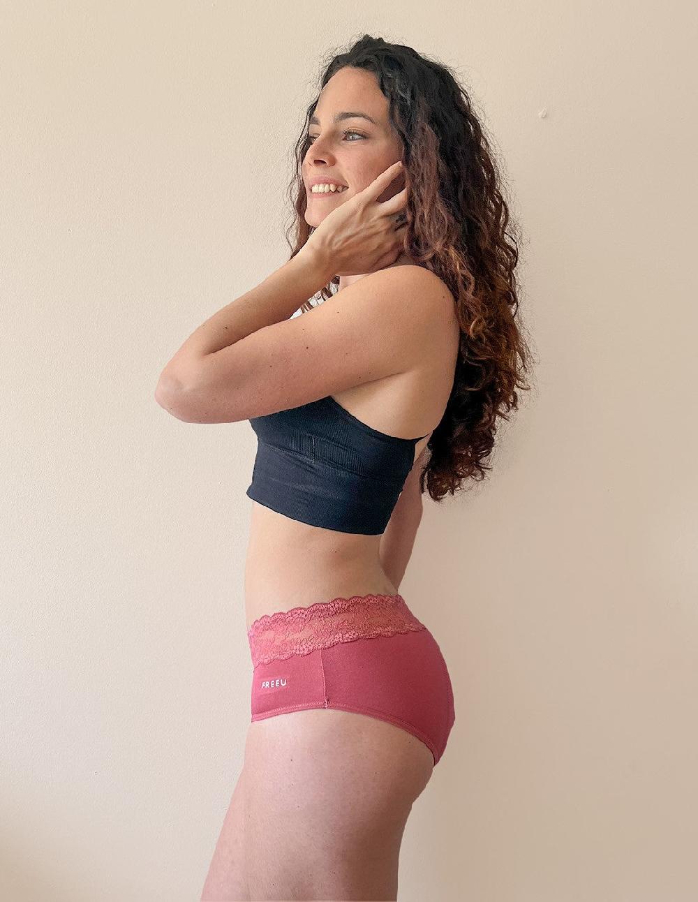 Anaissa Pack 2 Bragas menstruales reutilizables fabricadas en bambú flujo abundante Lola Outlet