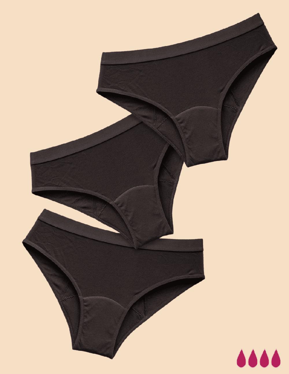 Anaissa Pack 6 Bragas menstruales de algodón para flujo abundante Boston Rebajas top