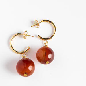 D lirio Pendientes Ambar