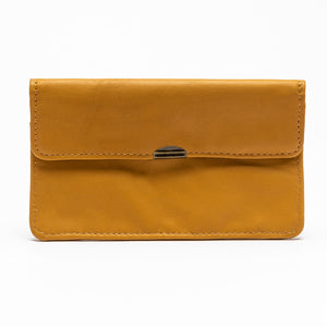 D lirio Cartera de Piel Marrón