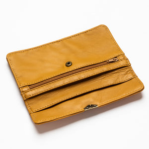 D lirio Cartera de Piel Marrón En oferta