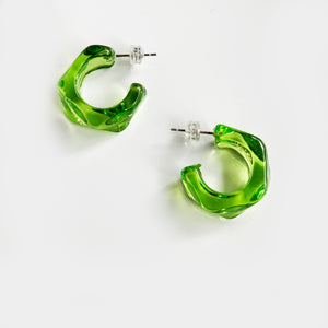 D lirio Pendientes Ocean Green