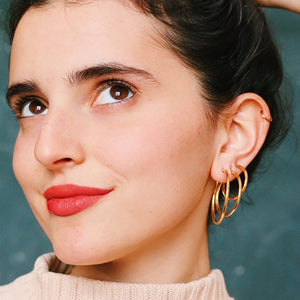 D lirio Pendientes Aros Mediano Grandes descuentos