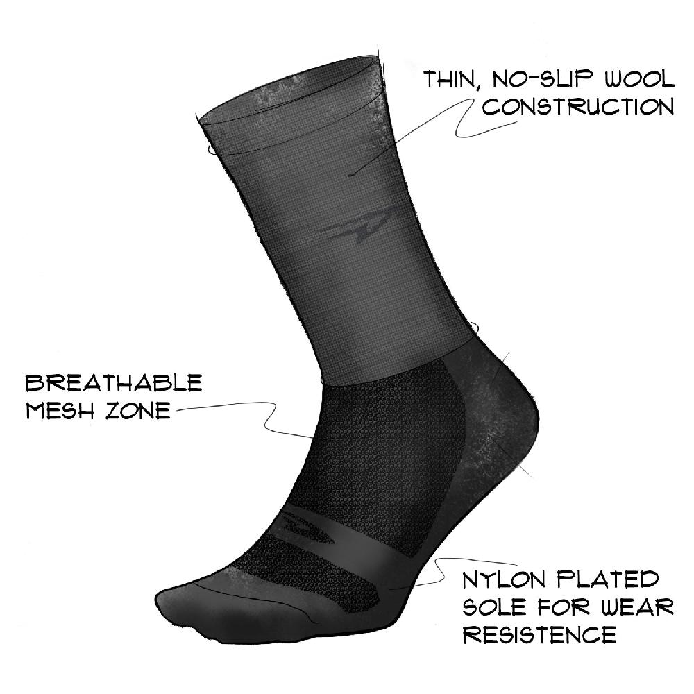 Defeet Wooleator 3" D-Logo Charcoal Envío gratis