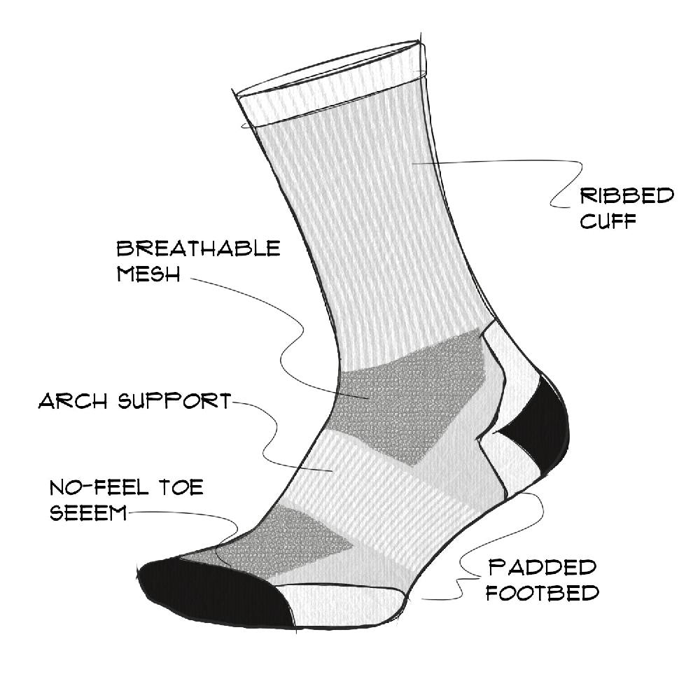 Defeet All Day Ankle 1" Space Dye Últimos 2 días