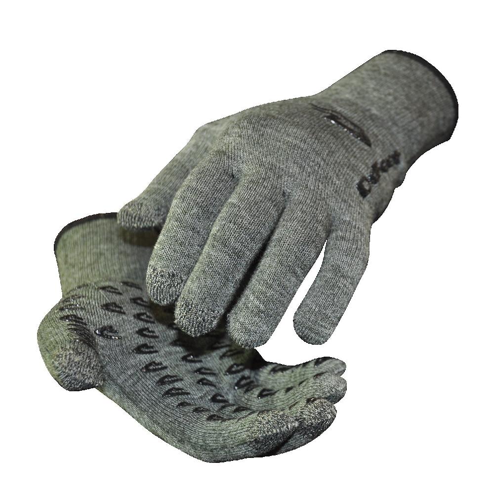 Defeet Duraglove ET Wool Blend Loden Green w/Black Grippies
