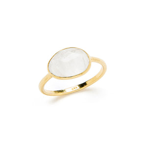 Dlirioshop Anillo Piedra Luna Blanco Grandes descuentos