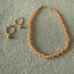 Dlirioshop Collar Bolas Cava Rosado COMPRAR AHORA