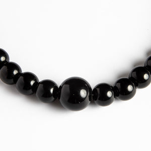 Dlirioshop Collar Bolas Negro Onix Promoción por tiempo limitado
