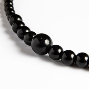 Dlirioshop Collar Bolas Negro Onix Promoción por tiempo limitado