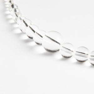 Dlirioshop Collar Bolas Transparente Cuarzo Oferta especial de fábrica