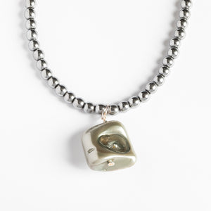 Dlirioshop Collar Bolas Grey Libre de impuestos