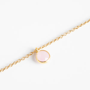 Dlirioshop Pulsera de Piedra Cuarzo Rosa Rebajas top