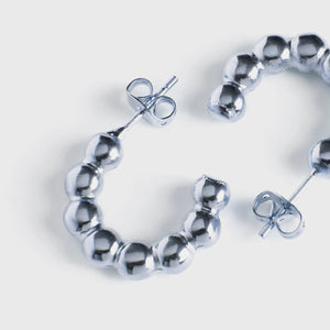 Dlirioshop Pendientes Barroco Plata Superdescuento