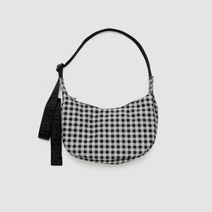 Dlirioshop Bolso Media Luna Cuadros Blanco y Negro COMPRAR AHORA