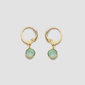 Dlirioshop Pendientes de Aguamarina