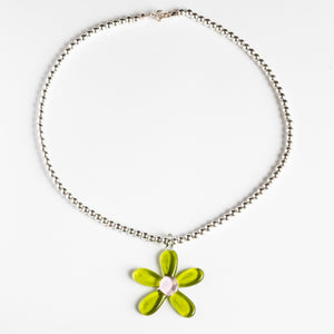 Dlirioshop Collar Bolas Flor Margaret Green
