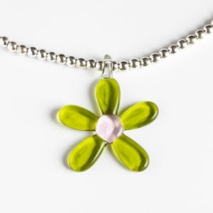 Dlirioshop Collar Bolas Flor Margaret Green Devoluciones gratuitas