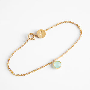 Dlirioshop Pulsera de Piedra Aguamarina Promoción trimestral