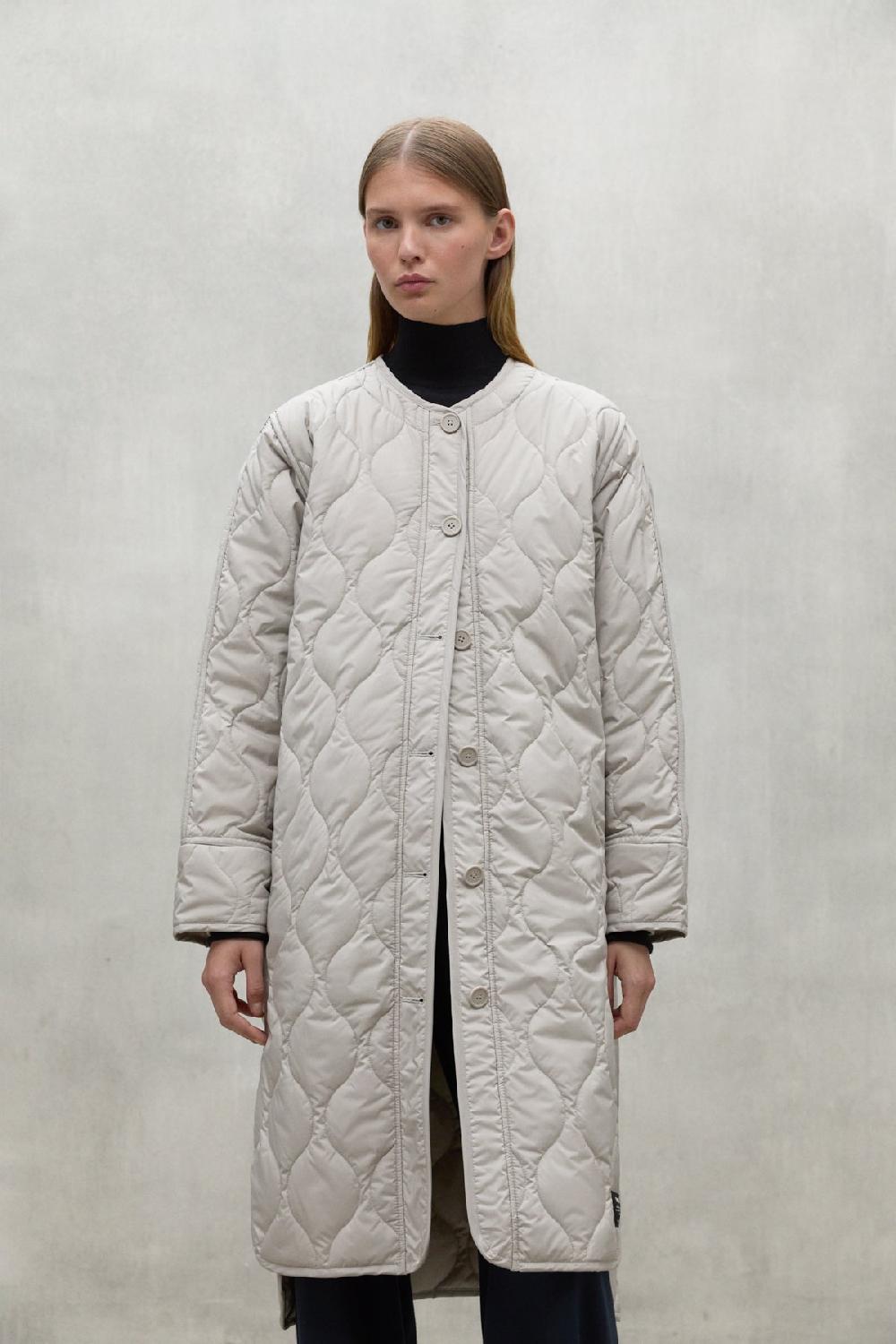 Ecoalf LIGHT BEIGE LEZNA COAT WITH BAND Envío gratis