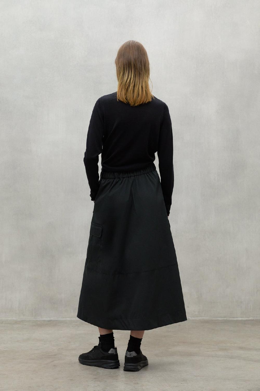 Ecoalf JUMPER COLLAR FAYA BLACK Grandes descuentos