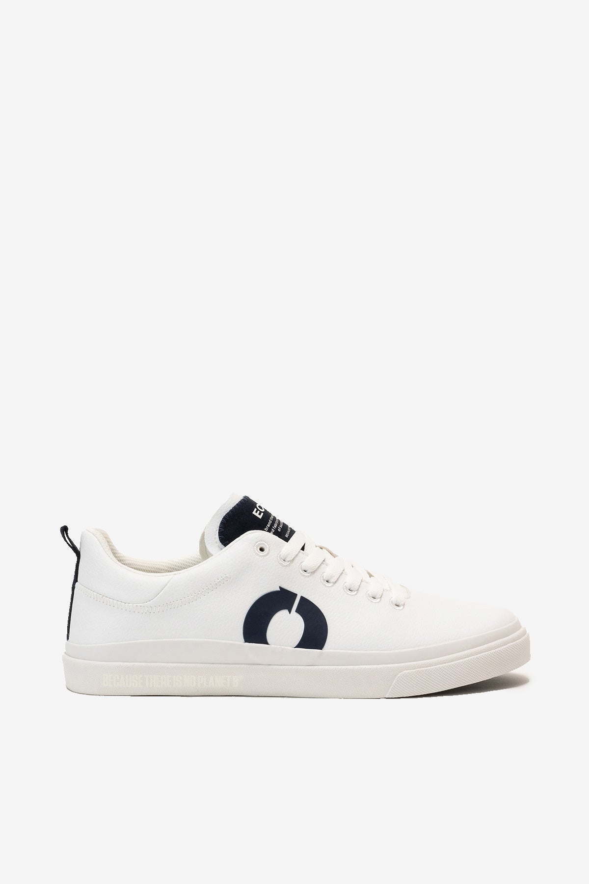 Ecoalf NAVY BLUE TAMESIS LEATHER TRAINERS