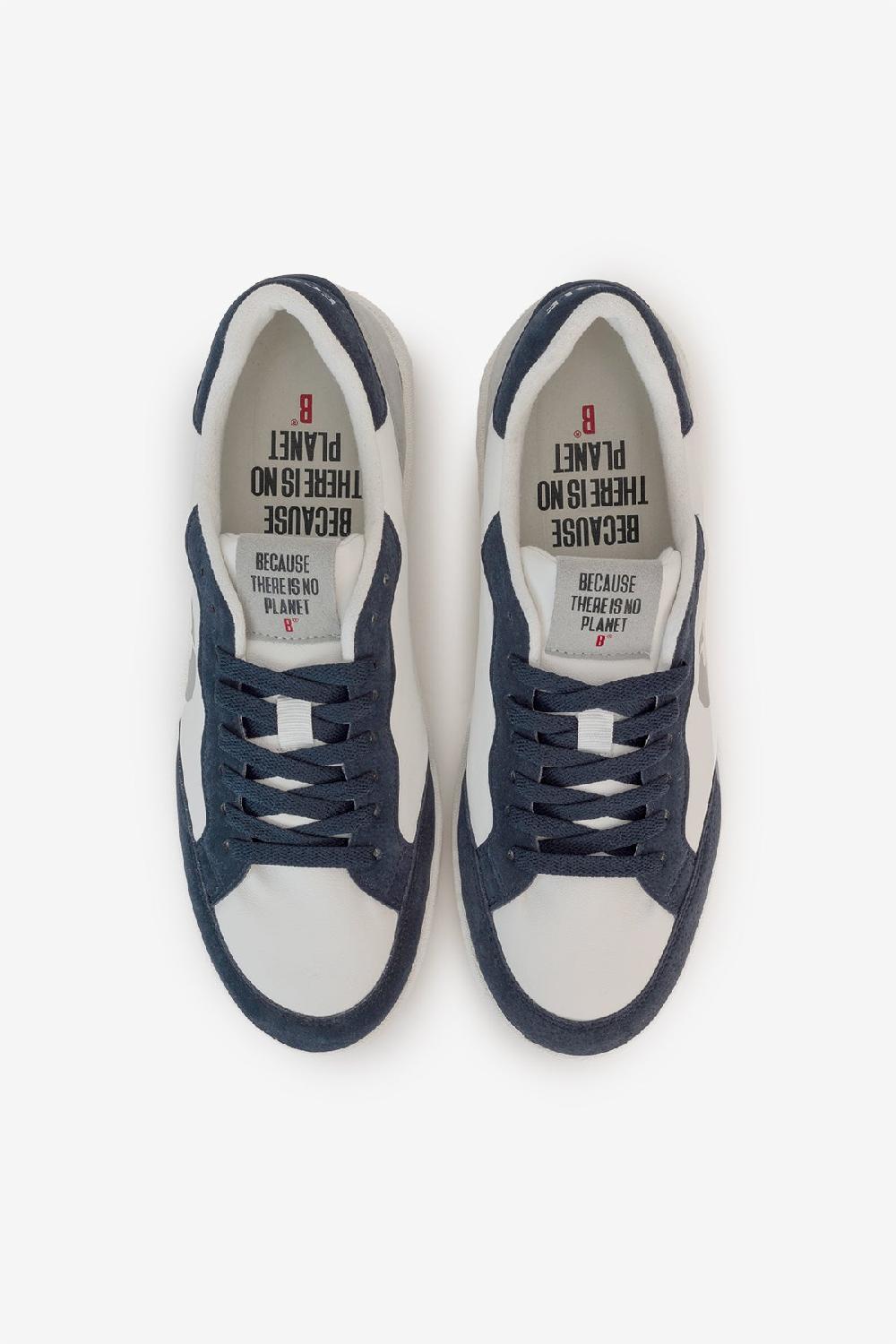 Ecoalf NAVY BLUE DEIA VEGAN LEATHER TRAINERS Tienda