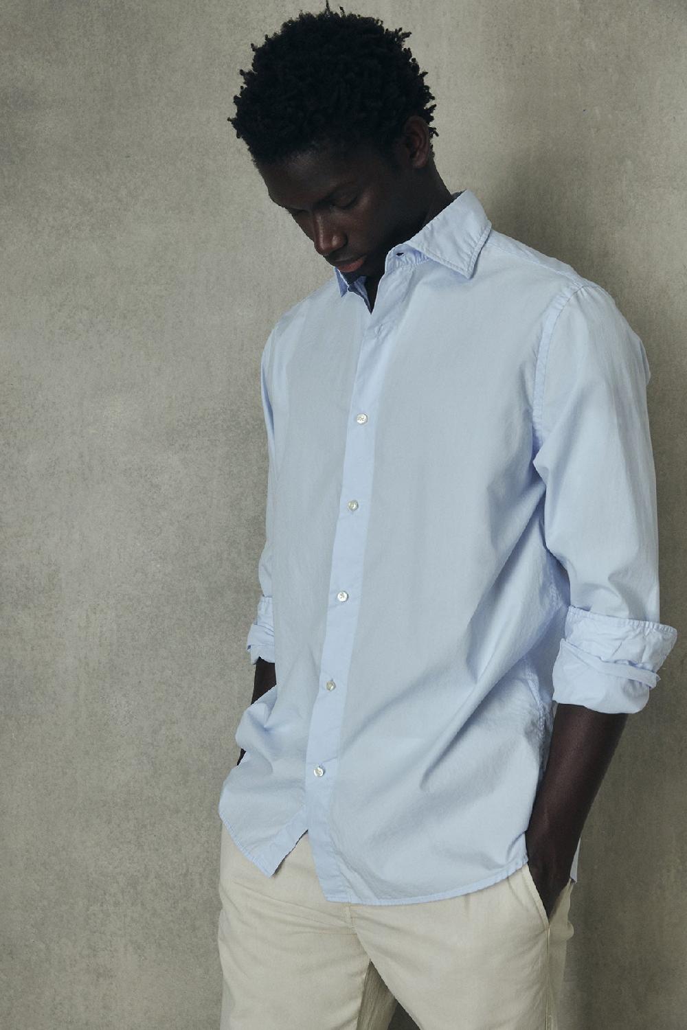 Ecoalf LIGHT BLUE ALFREDO SHIRT Superdescuento