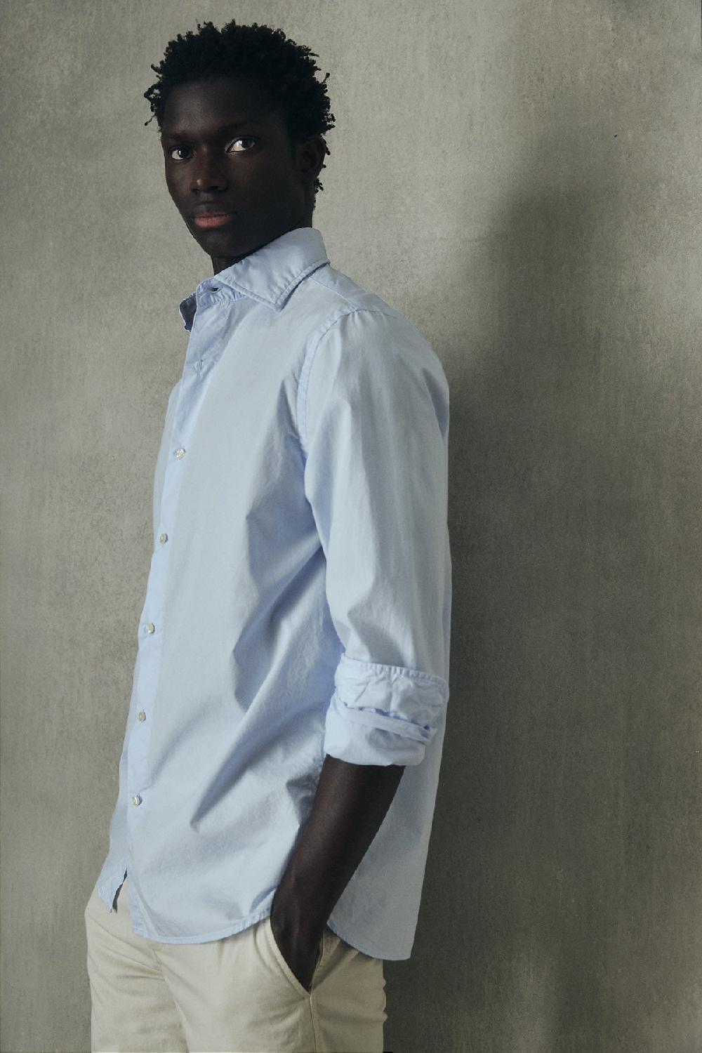Ecoalf LIGHT BLUE ALFREDO SHIRT Superdescuento