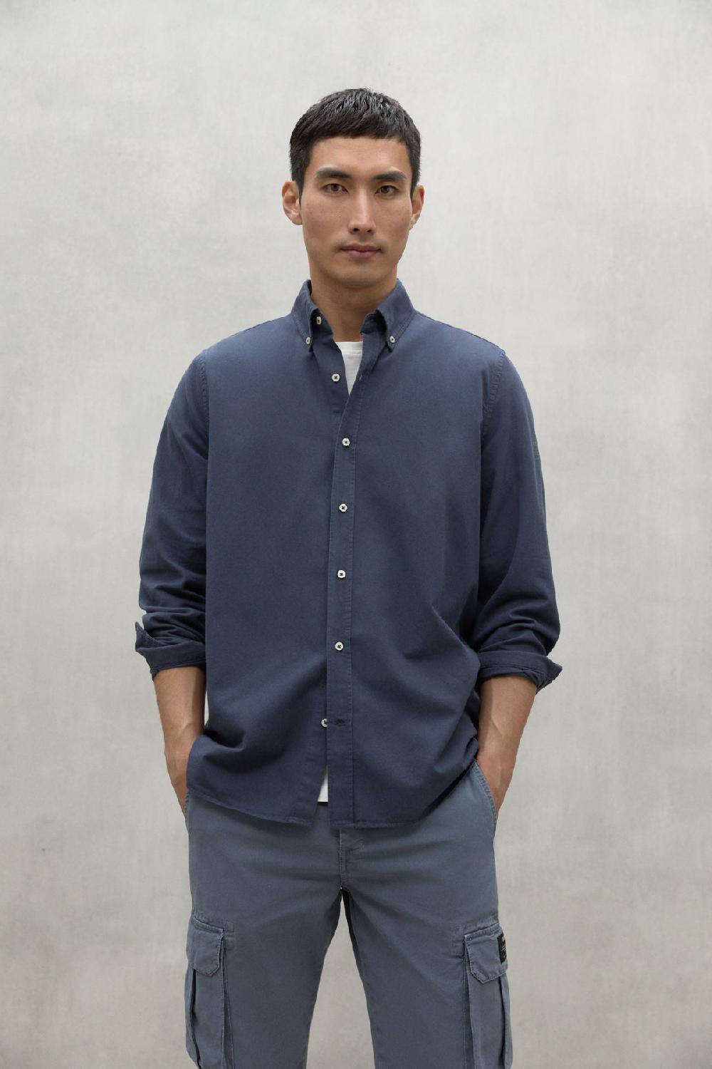 Ecoalf NAVY BLUE ANTEJO SHIRT Grandes descuentos