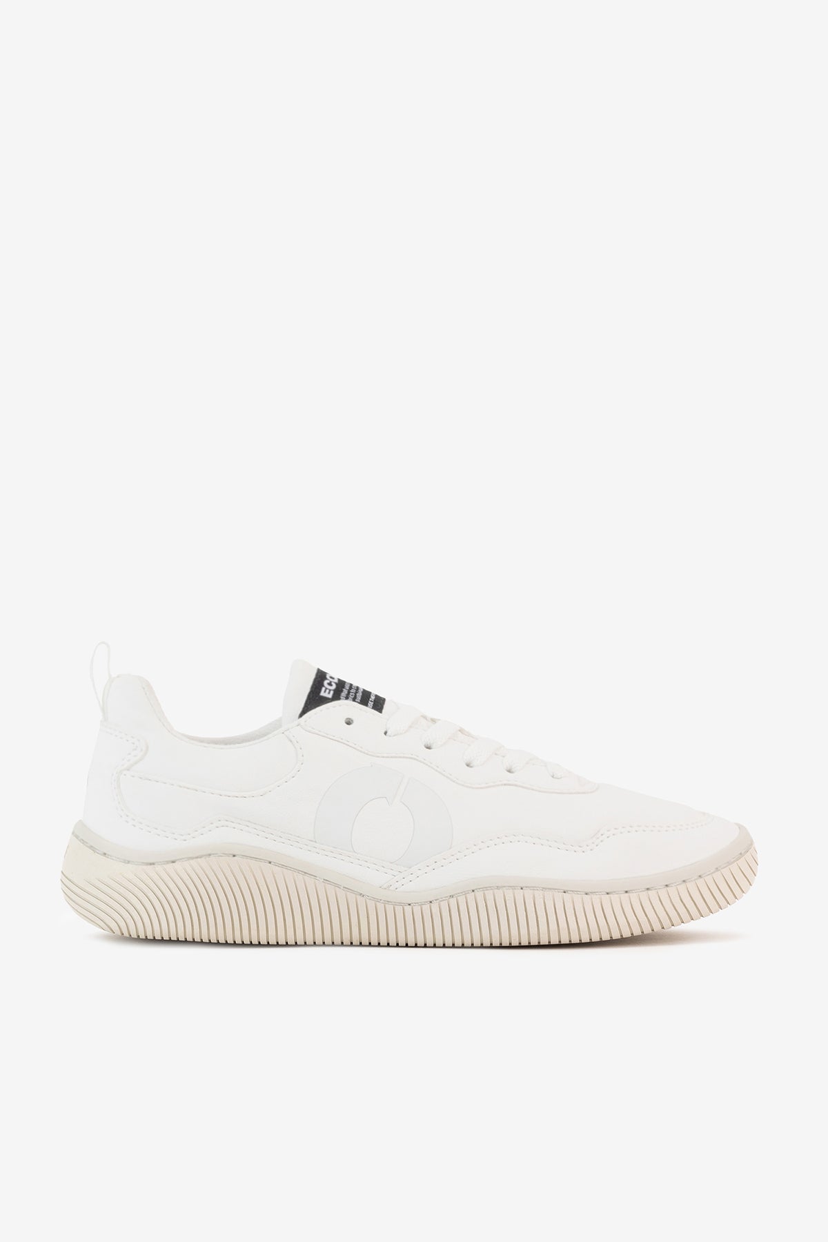Ecoalf WHITE SYNTHETIC LEATHER ALCUDIA TRAINERS