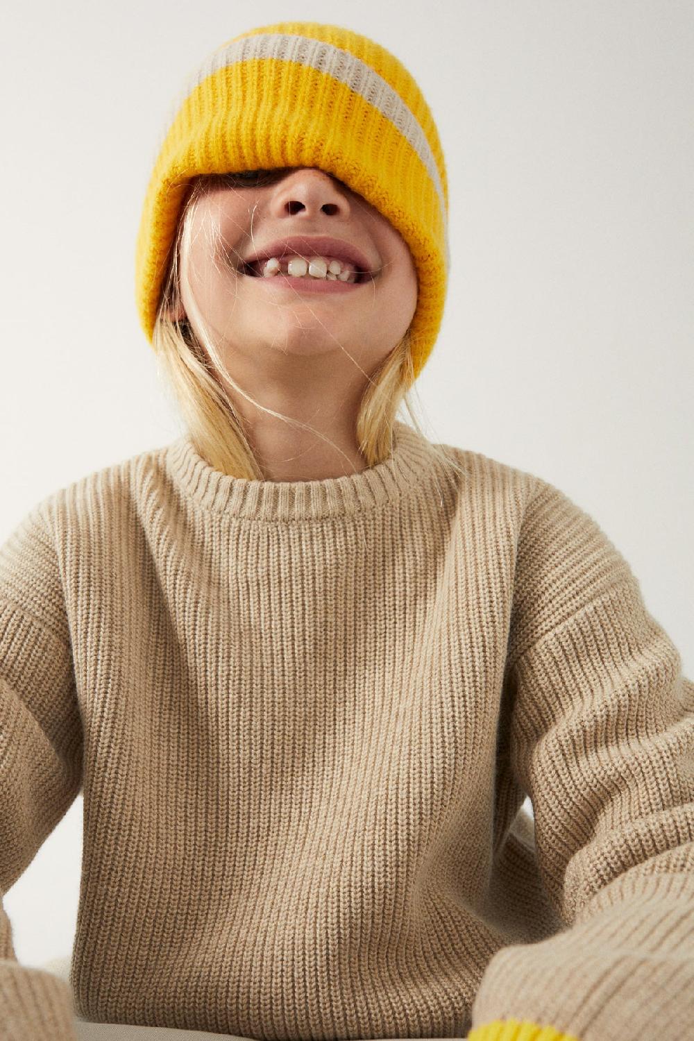 Ecoalf BROWN FLOWER KNITTED JUMPER Ahorra y exporta