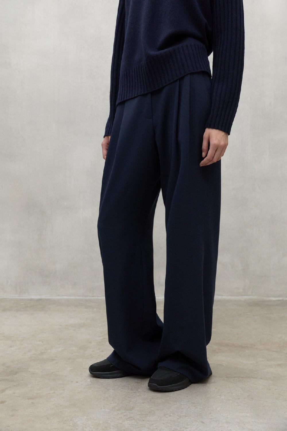 Ecoalf NAVY BLUE MIEL TROUSERS Superdescuento