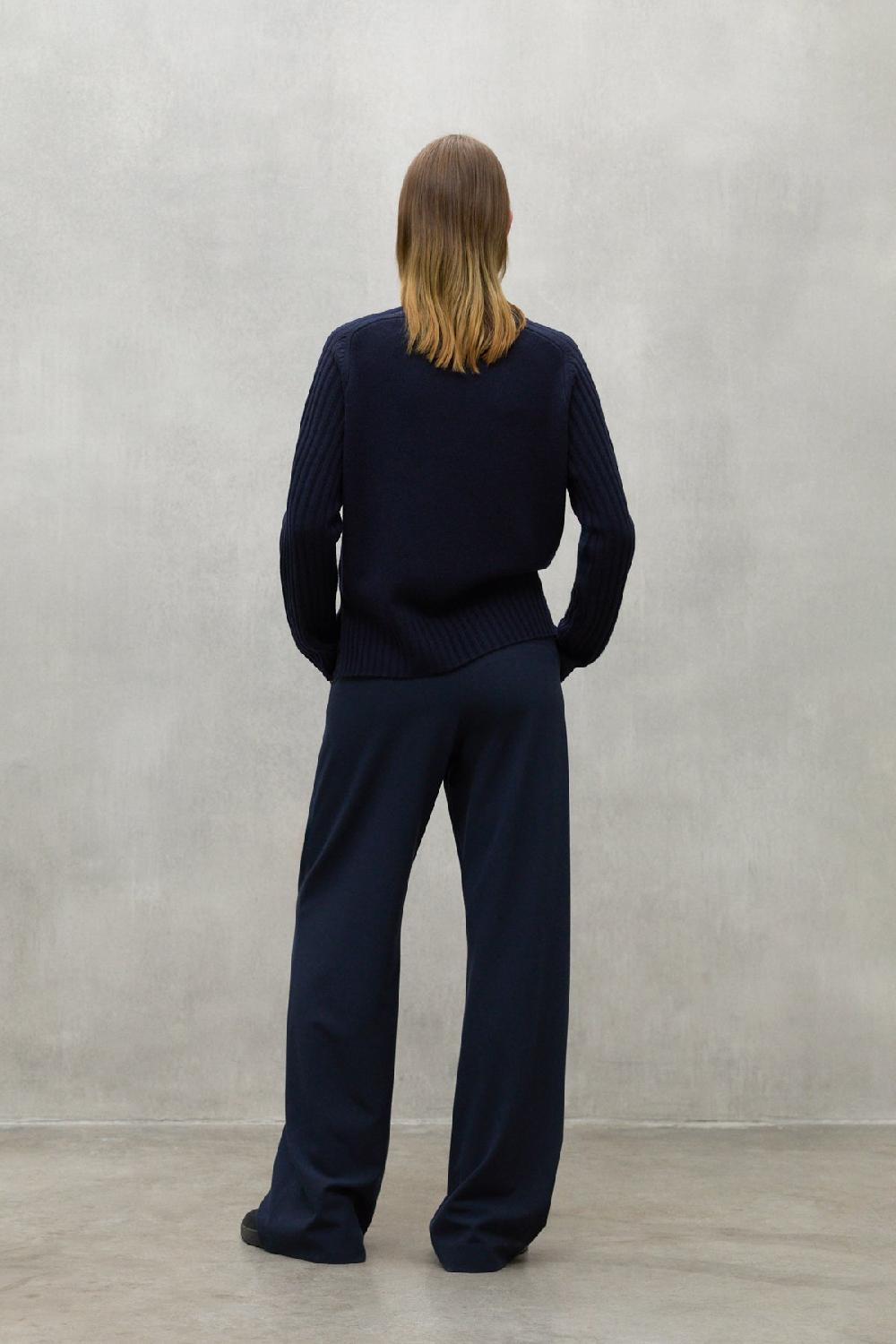Ecoalf NAVY BLUE MIEL TROUSERS Superdescuento
