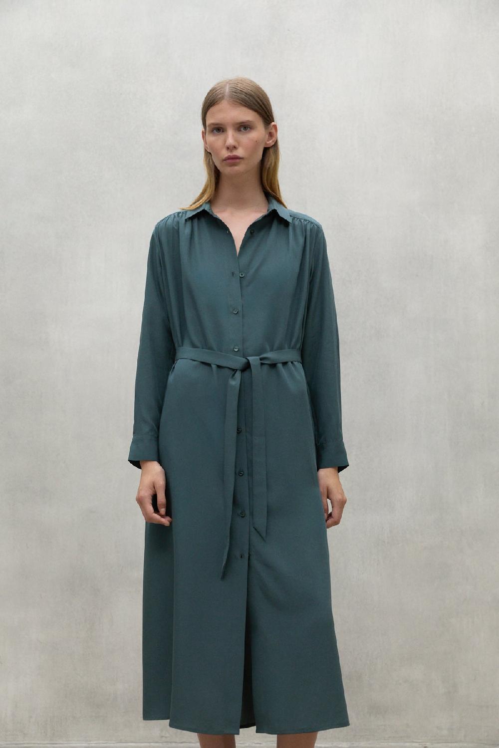 Ecoalf DARK GREEN ALEJANDRA DRESS Descuento por venta flash