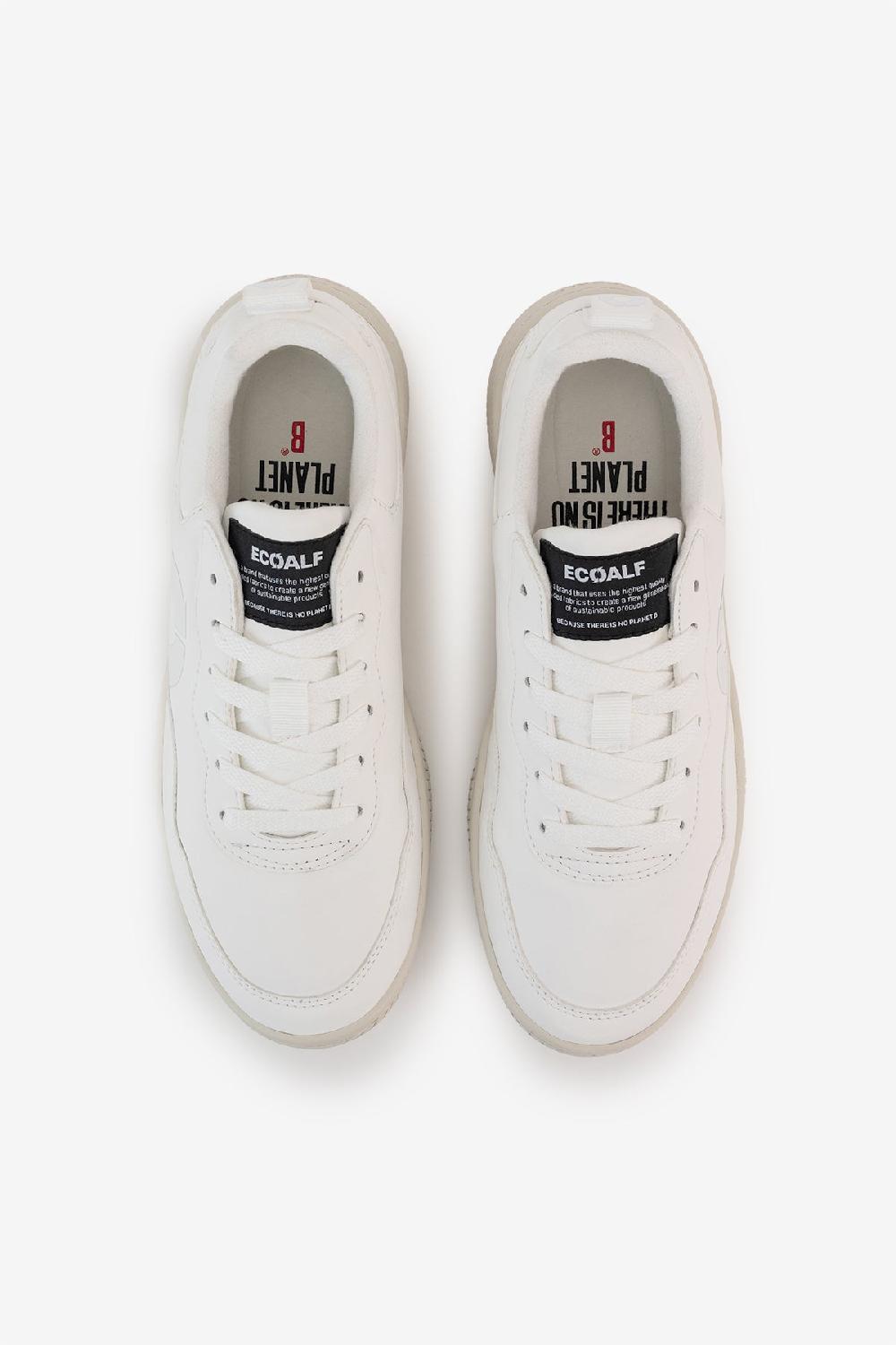 Ecoalf WHITE SYNTHETIC LEATHER ALCUDIA TRAINERS Ofertas de temporada