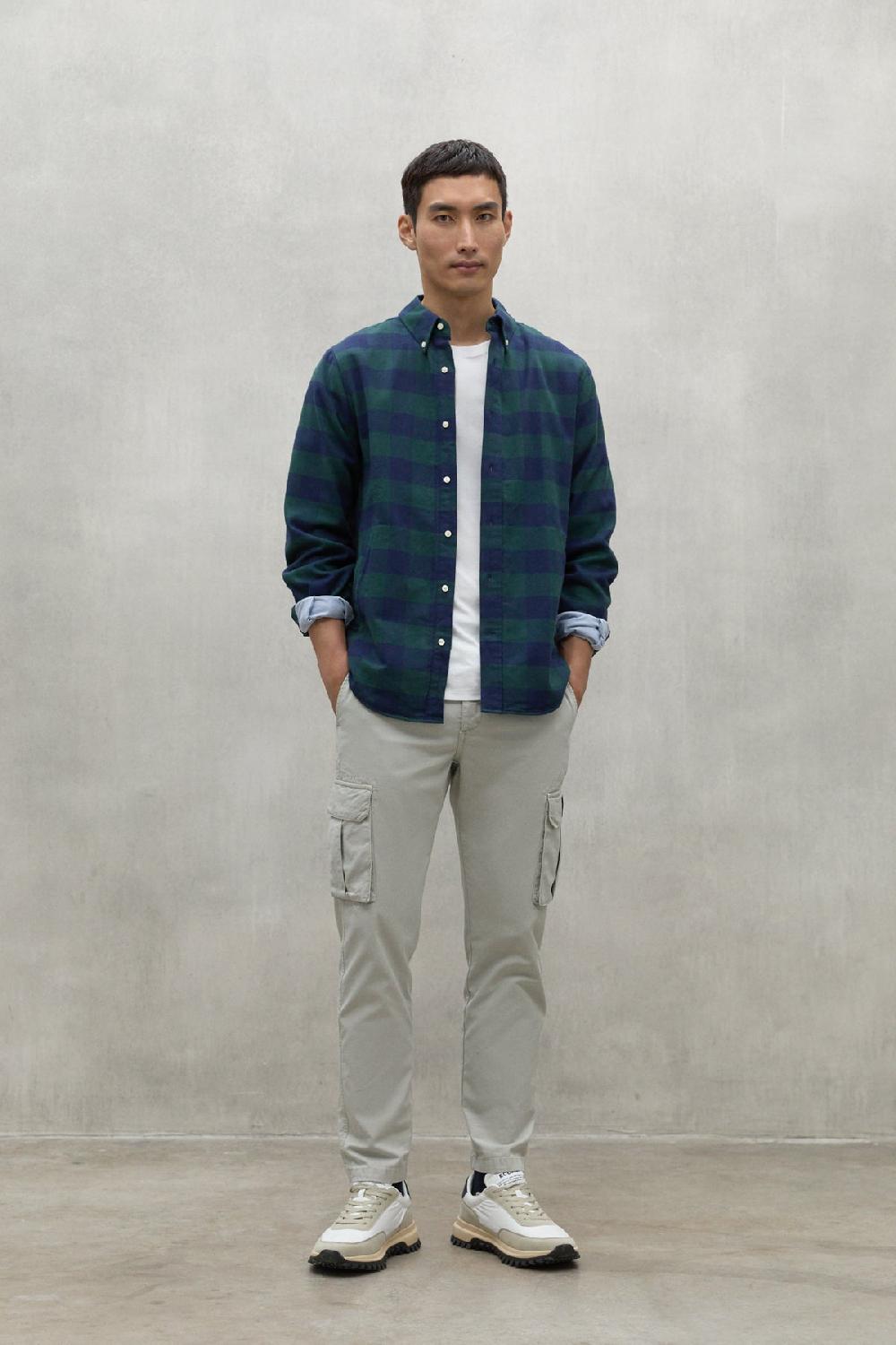 Ecoalf BLUE AND GREEN GASTON SHIRT Rebajas
