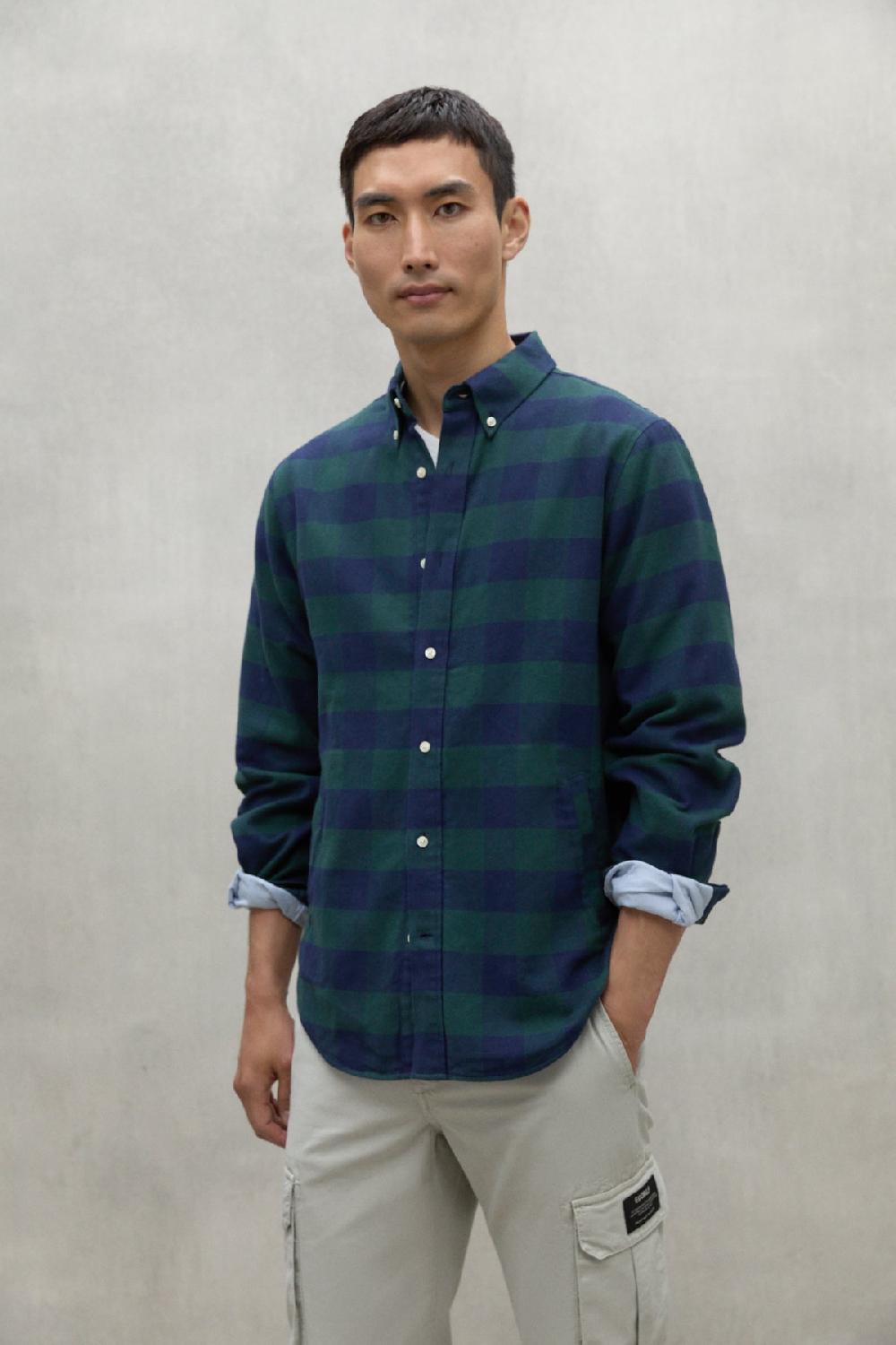 Ecoalf BLUE AND GREEN GASTON SHIRT Rebajas