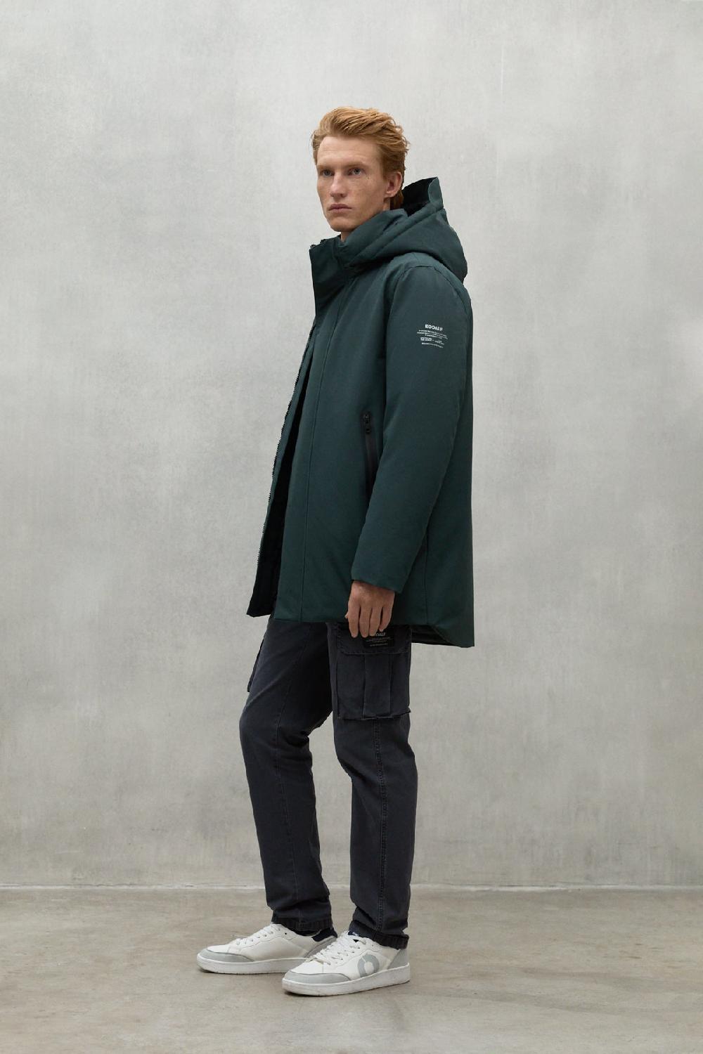 Ecoalf DARK GREEN PARKO COAT Descuento