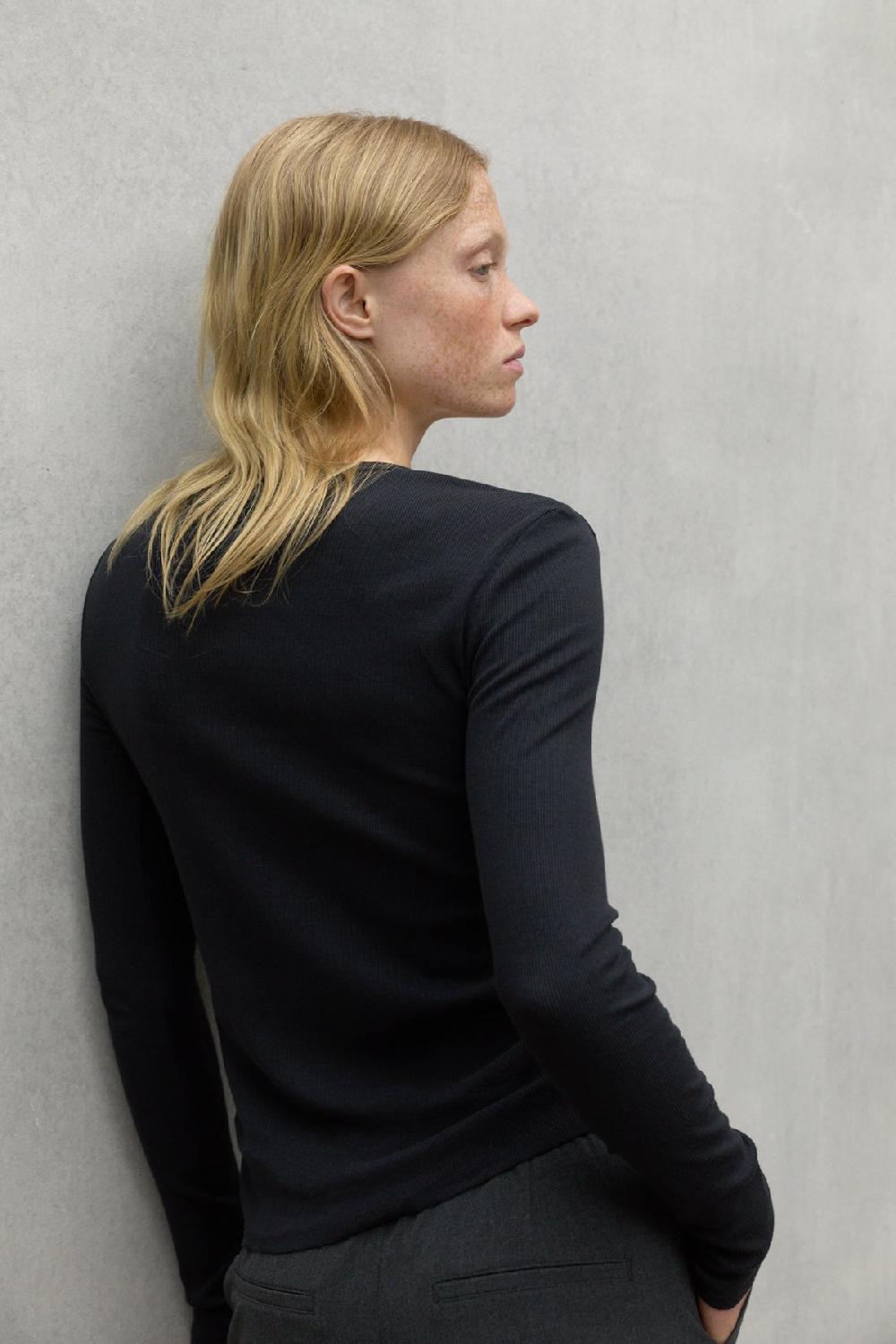 Ecoalf BLACK SINES T-SHIRT Oferta especial