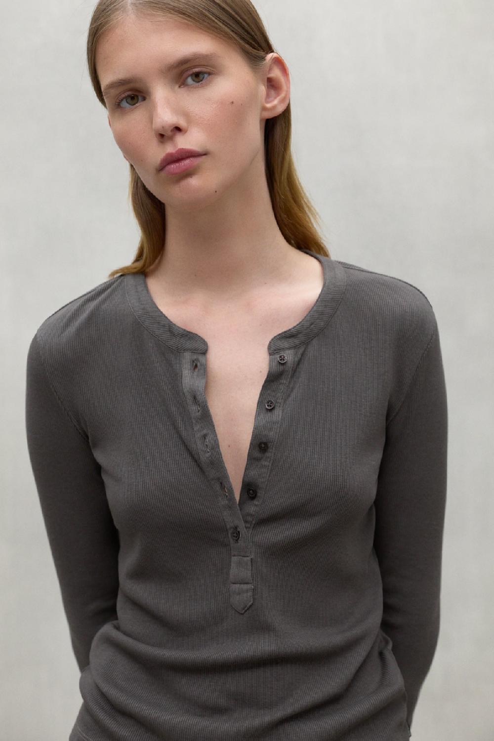 Ecoalf DARK BROWN LILLE T-SHIRT Promoción por tiempo limitado