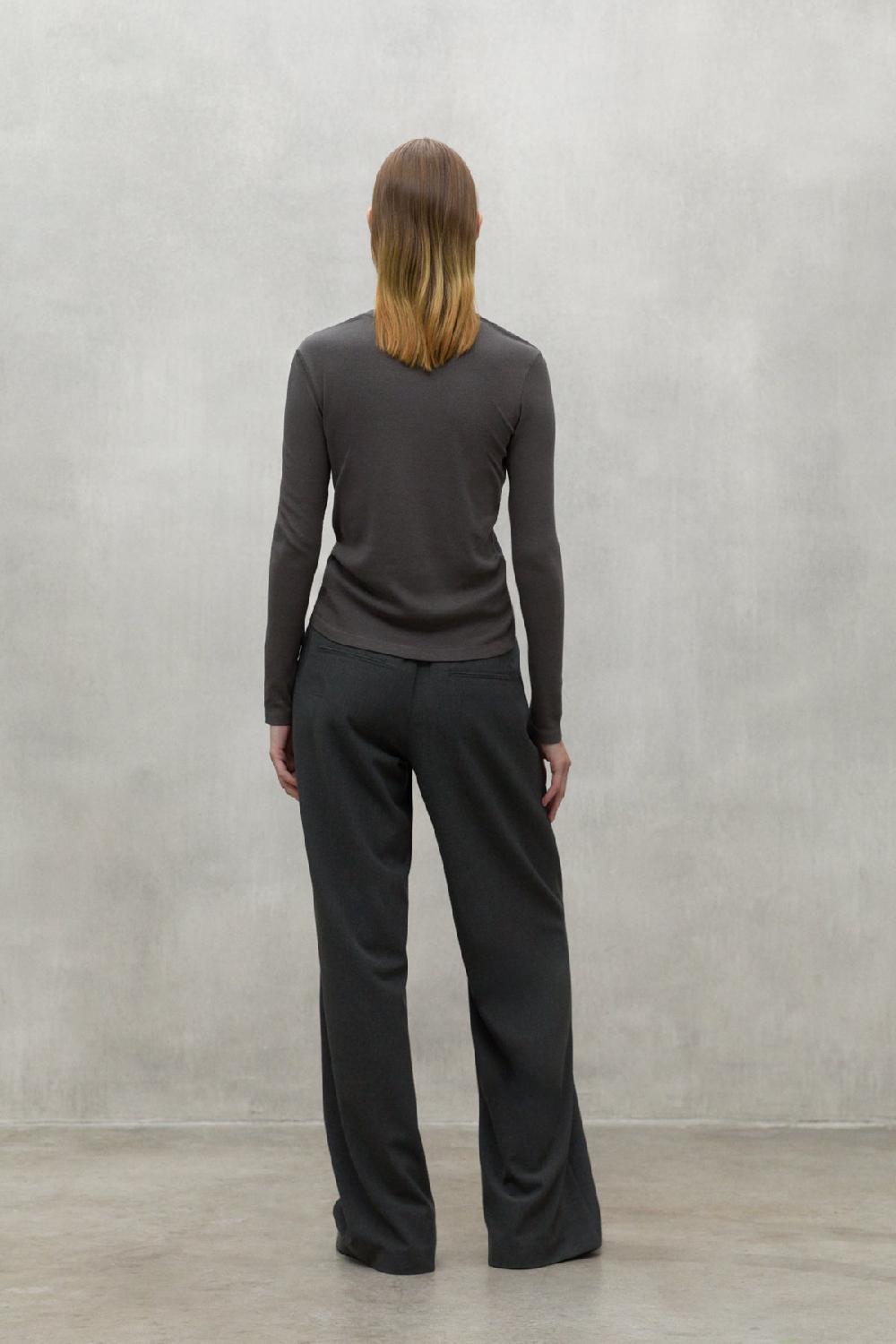 Ecoalf DARK BROWN LILLE T-SHIRT Promoción por tiempo limitado